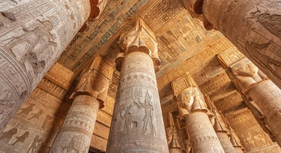 Temple of Hathor at Dendera on the 2 day Abydos Dendera Luxor tour