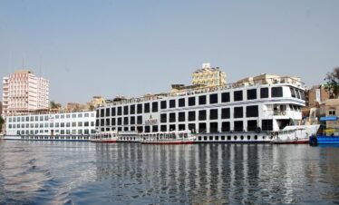 Nile cruise ship on the River Nile in Egypt